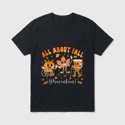 Nurse All About Fall Prevention Physical T-Shirt – Classic T-Shirt in Black