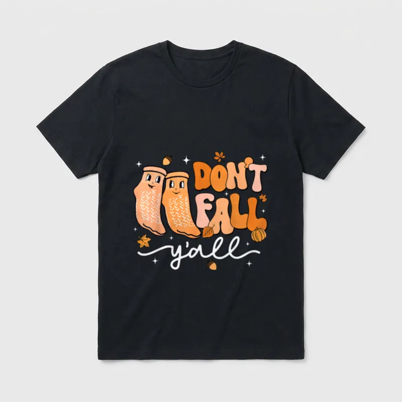 Fall Y'all Prevention Physical Therapy Nurse T-Shirt – Classic T-Shirt in Black