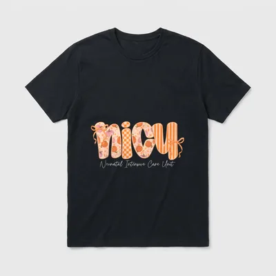 Nicu Nurse Cutest Pumpkin Fall Thanksgiving T-Shirt – Classic T-Shirt in Black