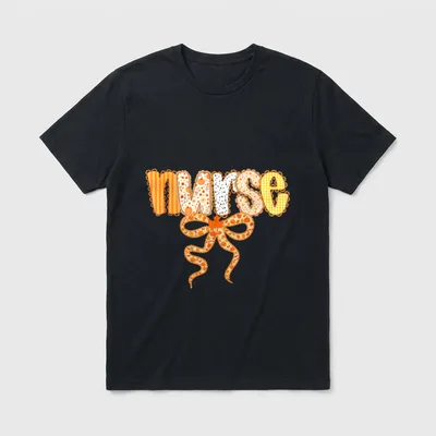 Thankful Nurse Fall Stethoscope Thanksgiving T-Shirt – Classic T-Shirt in Black