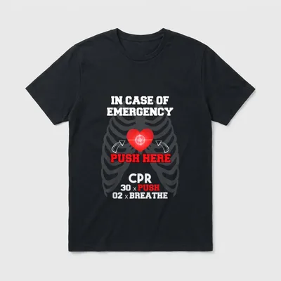 Funny Cpr Instructor First Aid T-Shirt – Classic T-Shirt in Black