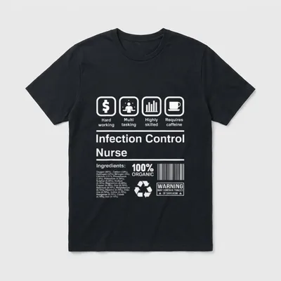 E-Z Infection Control Nurse T-Shirt – Classic T-Shirt in Black