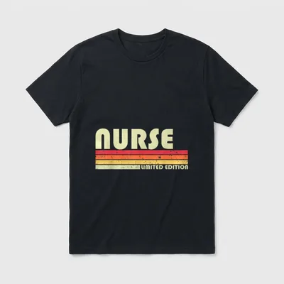 NURSE Funny Job Title Profession Birthday T-Shirt – Classic T-Shirt in Black