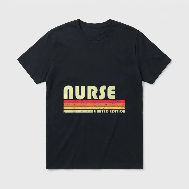 NURSE Funny Job Title Profession Birthday T-Shirt – Classic T-Shirt in Black