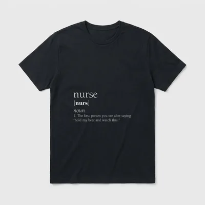 Nurse Definition Funny Hold My Lightweight T-Shirt – Classic T-Shirt in Black