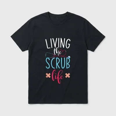 Life Bandaids Stethoscope Heart Funny Nurse T-Shirt – Classic T-Shirt in Black