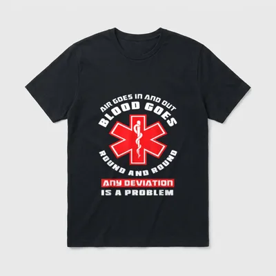 First Responder Paramedic EMS Nurse EMT T-Shirt – Classic T-Shirt in Black