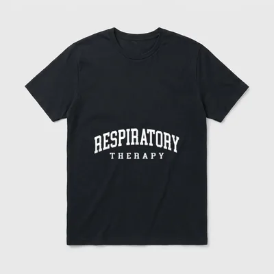 Respiratory Therapy Funny Therapist RT Nurse T-Shirt – Classic T-Shirt in Black