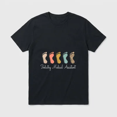 Podiatry Medical Assistant Podiatrist Funny Nurse T-Shirt – Classic T-Shirt in Black