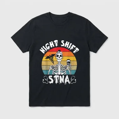 STNA Nurse State Tested Nursering Assistant T-Shirt – Classic T-Shirt in Black