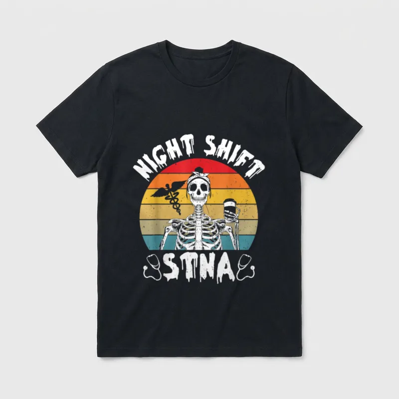 STNA Nurse State Tested Nursering Assistant T-Shirt – Classic T-Shirt in Black
