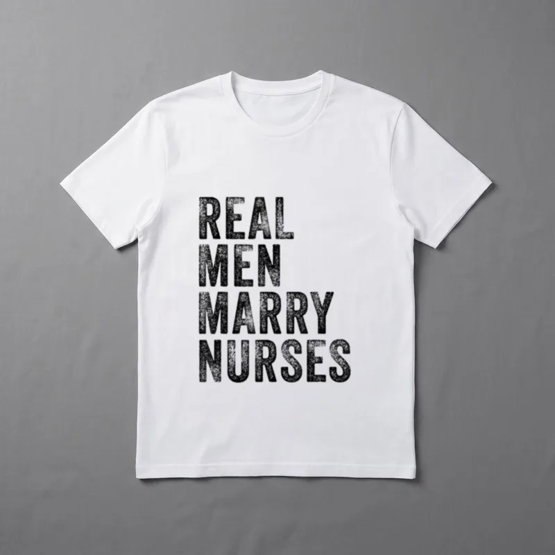 Real Marry Nurses Future Husband Wife T-Shirt – Classic T-Shirt in Black