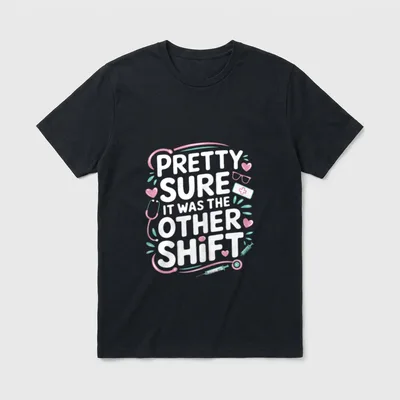 Nurse Funny It Was the Other T-Shirt – Classic T-Shirt in Black