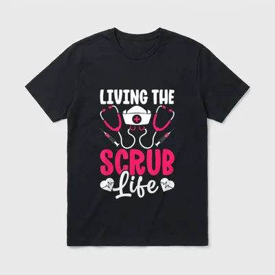 Scrub Life Heart Healthcare Medical Get T-Shirt – Classic T-Shirt in Black