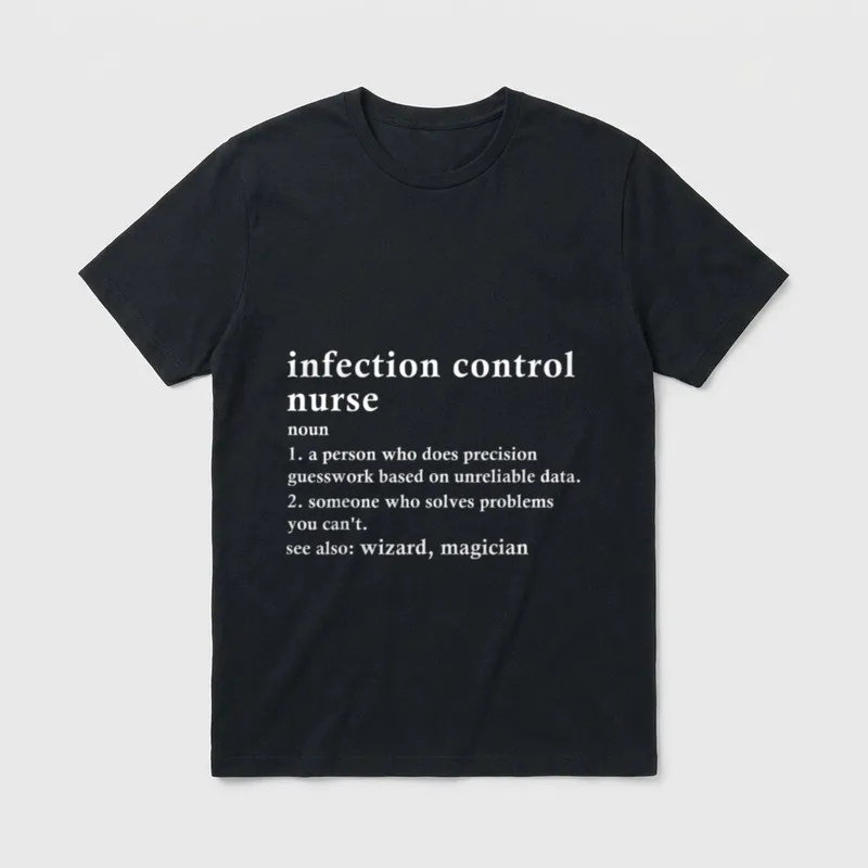 ICN Definition Funny Infection Control Nurse T-Shirt – Classic T-Shirt in Black