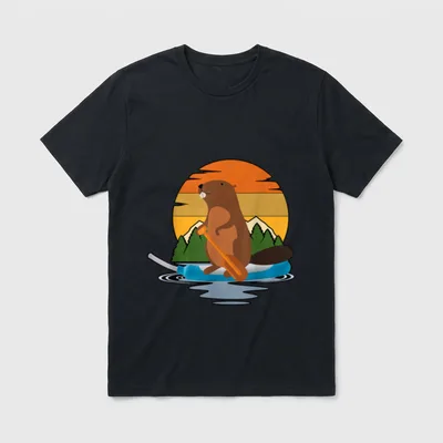 Canoe Beaver Purewick Nurse Funny Nursing T-Shirt – Classic T-Shirt in Black