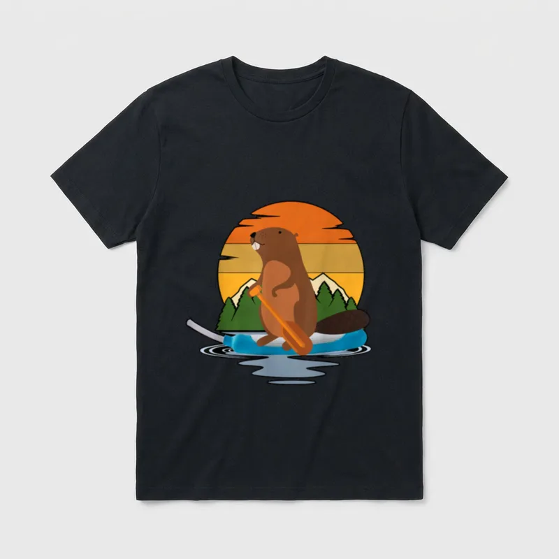 Canoe Beaver Purewick Nurse Funny Nursing T-Shirt – Classic T-Shirt in Black