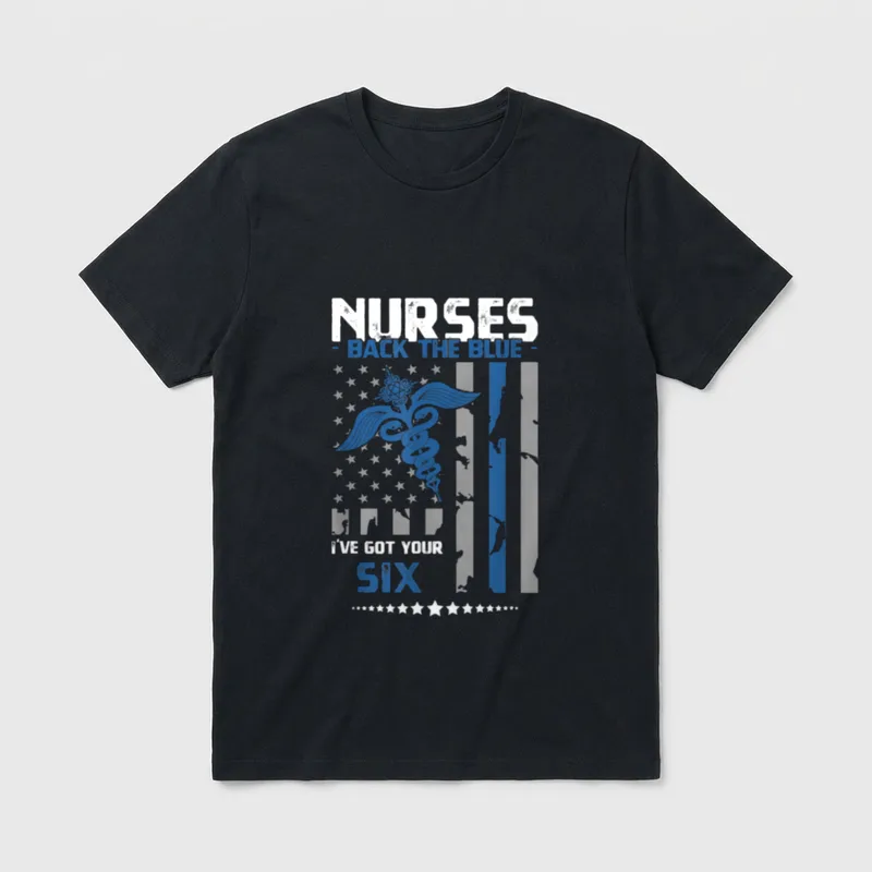 Nurses Back the Blue I've Perfect T-Shirt – Classic T-Shirt in Black