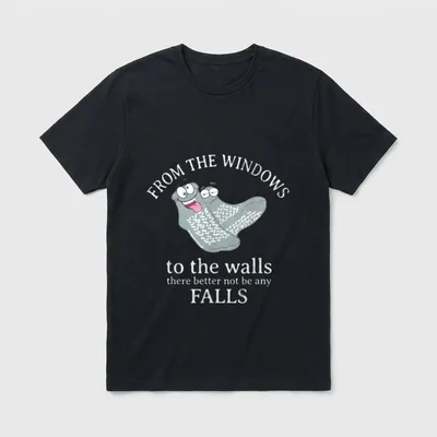 Walls There Better Not Funny Nurse T-Shirt – Classic T-Shirt in Black