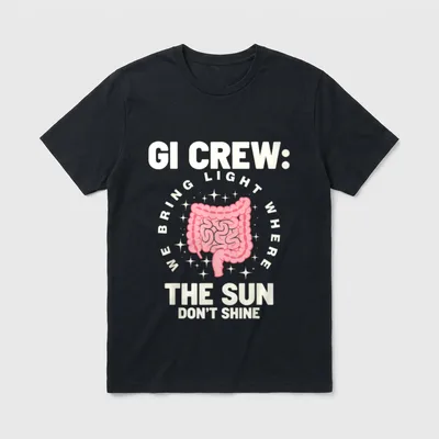 Gi Crew Gastroenterology Endoscopy Nurse T-Shirt – Classic T-Shirt in Black