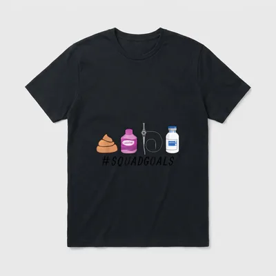 GI Endo Squad Goals Funny Nurse T-Shirt – Classic T-Shirt in Black