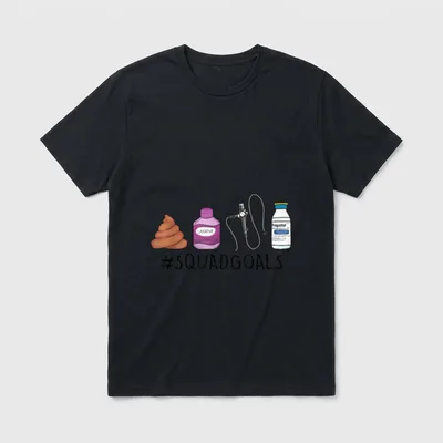 GI Endo Squad Goals Funny Colonoscopy T-Shirt – Classic T-Shirt in Black