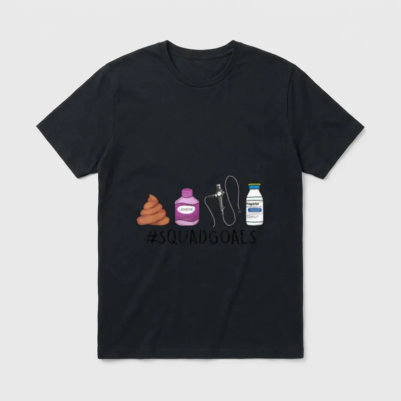 GI Endo Squad Goals Funny Colonoscopy T-Shirt – Classic T-Shirt in Black