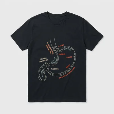 Gastroenterologist GI Nurse Gastroparesis Stomach T-Shirt – Classic T-Shirt in Black