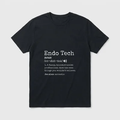GI Endo Nurses Technician Humor Endoscopy T-Shirt – Classic T-Shirt in Black