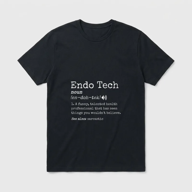 GI Endo Nurses Technician Humor Endoscopy T-Shirt – Classic T-Shirt in Black