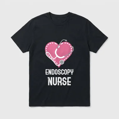 Endo Nurse Gastroenterology Endoscopy GI Nurses T-Shirt – Classic T-Shirt in Black