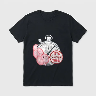 Cecum Time Funny for Endoscopy Nurses T-Shirt – IT’S CECUM TIME! stopwatch graphic – Classic T-Shirt in Black