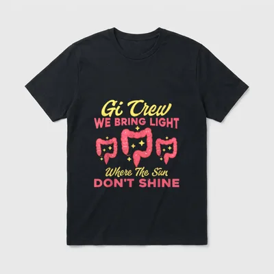 Funny Endoscopy Nurse Outfit Tech Gastroenterology T-Shirt – Classic T-Shirt in Black