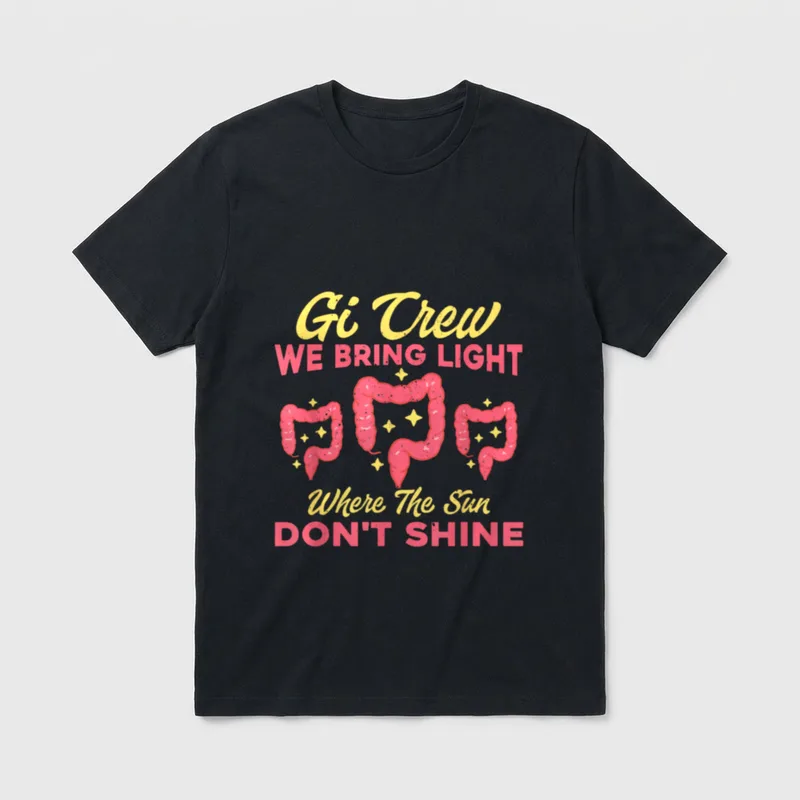 Funny Endoscopy Nurse Outfit Tech Gastroenterology T-Shirt – Classic T-Shirt in Black