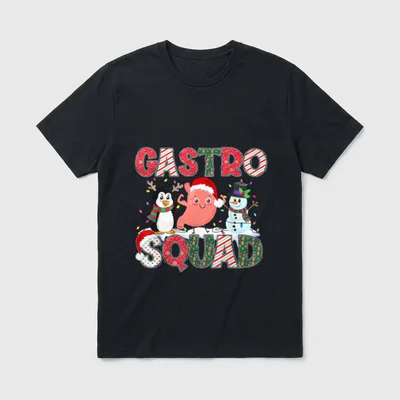 Gastro Squad GI Christmas Nurse T-Shirt – Classic T-Shirt in Black