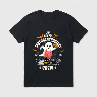 Spooky Gastroenterology Halloween Crew GI Endoscopy T-Shirt – Classic T-Shirt in Black