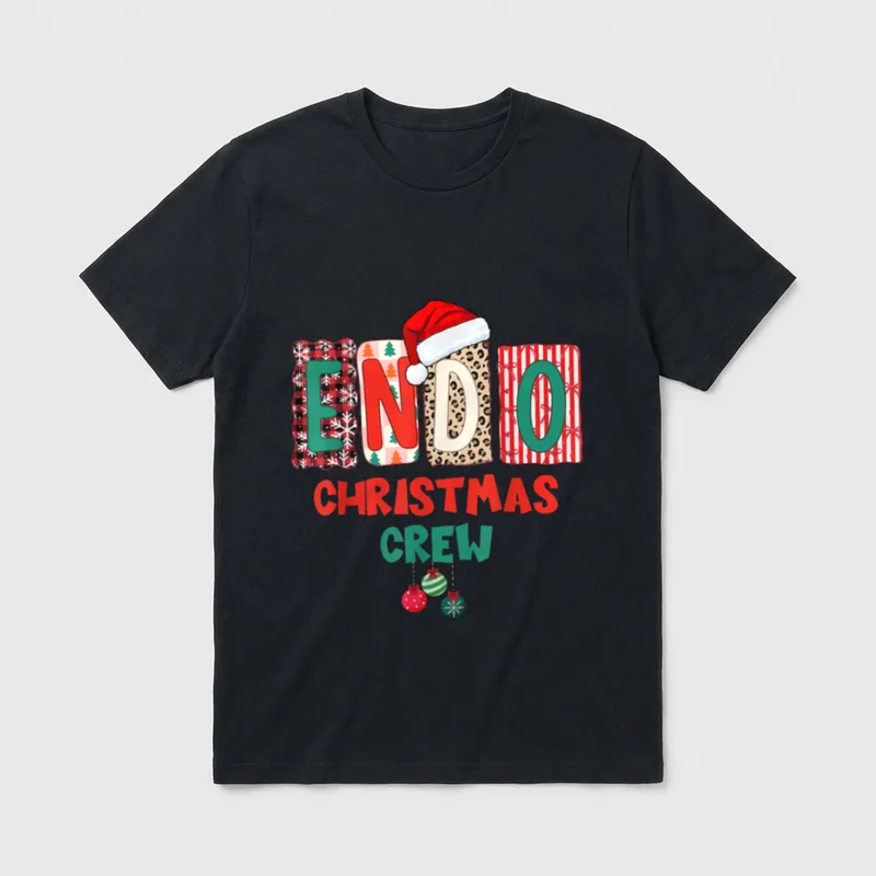 ENDO Christmas Crew Endoscopy Nurse GI T-Shirt – Classic T-Shirt in Black