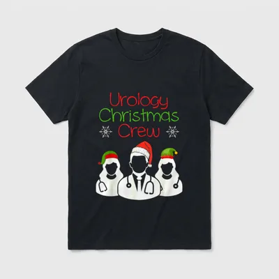 Urology Christmas Crew Urologist Student Nurse T-Shirt – Classic T-Shirt in Black