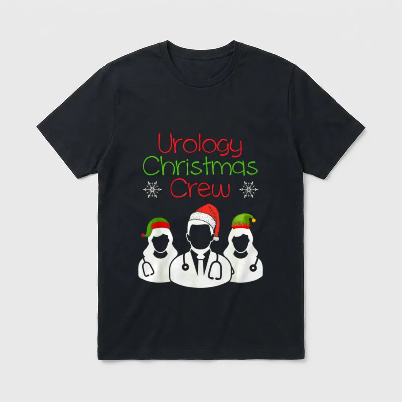 Urology Christmas Crew Urologist Student Nurse T-Shirt – Classic T-Shirt in Black