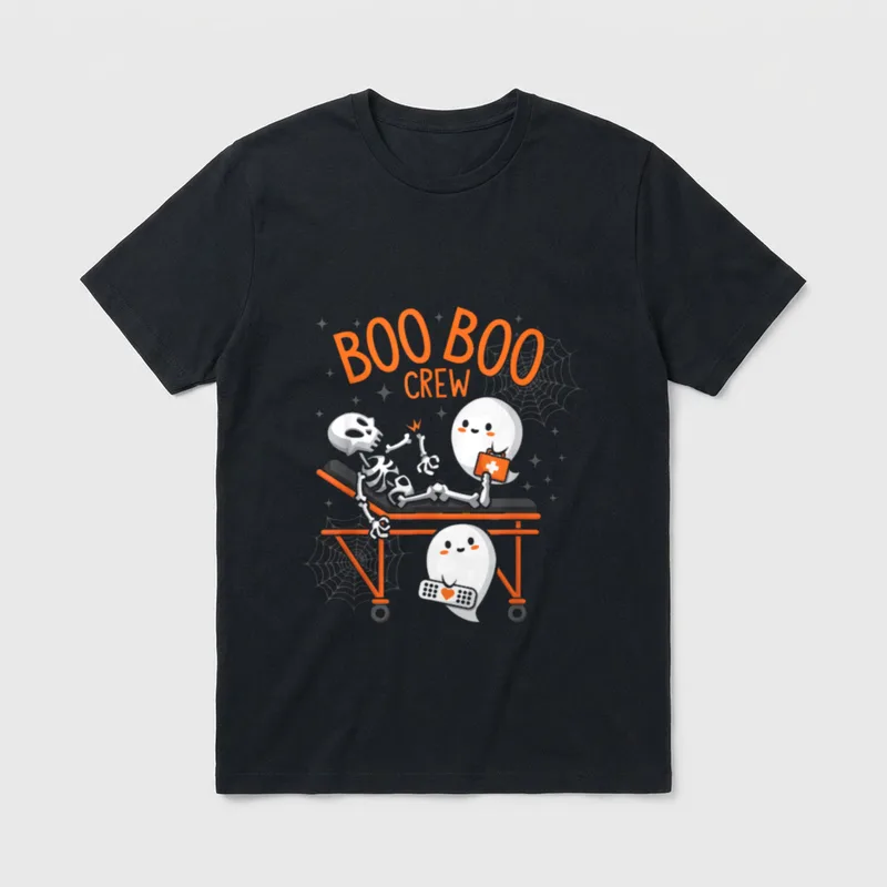 Crew Ghost Doctor Paramedic EMT Nurse T-Shirt – Classic T-Shirt in Black
