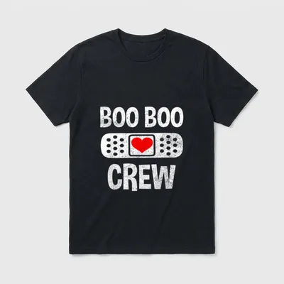 Nurse Ghost Boo Crew Halloween Costume T-Shirt – Classic T-Shirt in Black