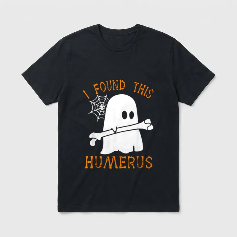 Found This Humerus Funny Ghost Nurse T-Shirt – Classic T-Shirt in Black