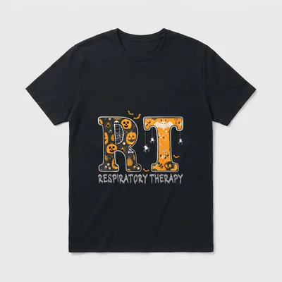 Respiratory Therapist RT Funny Halloween Future T-Shirt – Classic T-Shirt in Black