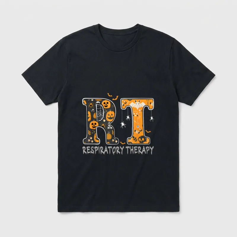 Respiratory Therapist RT Funny Halloween Future T-Shirt – Classic T-Shirt in Black