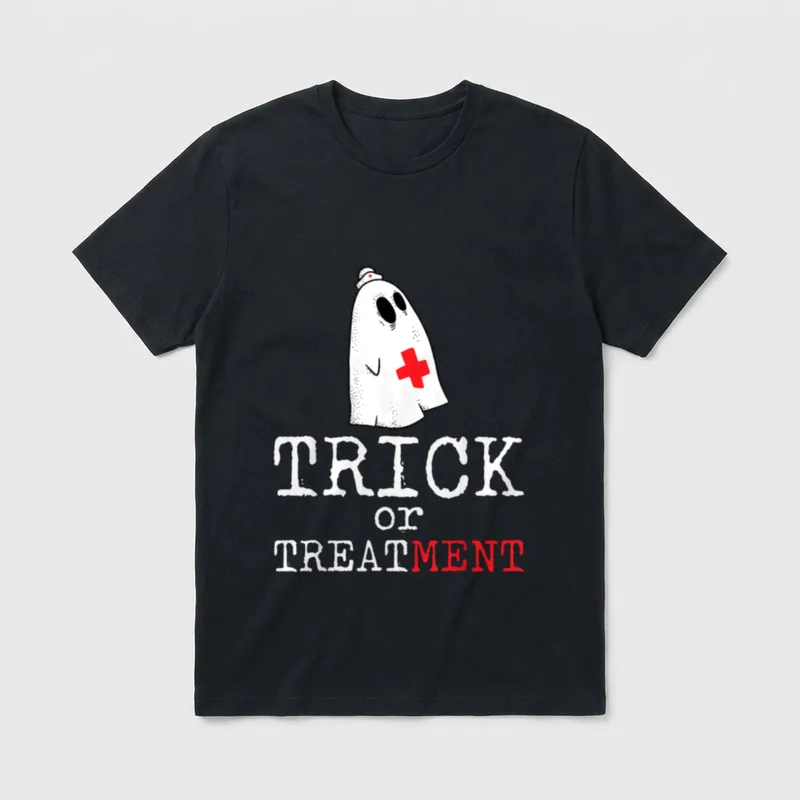 Trick or Treatment Lazy DIY Halloween T-Shirt – Classic T-Shirt in Black