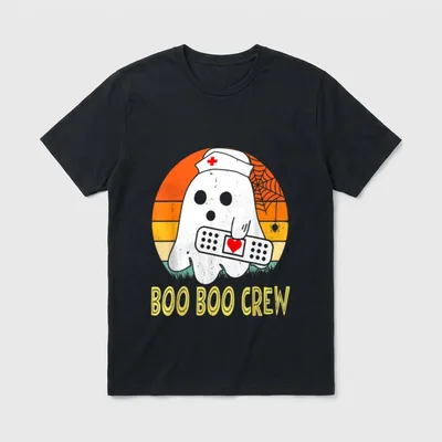 Cute Ghost RN Nurse Halloween Costume T-Shirt – Classic T-Shirt in Black