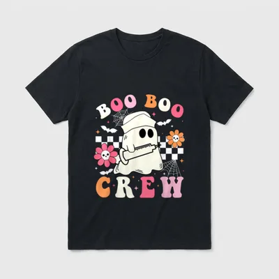 Boo Crew Nurse Halloween Outfits T-Shirt – Classic T-Shirt in Black