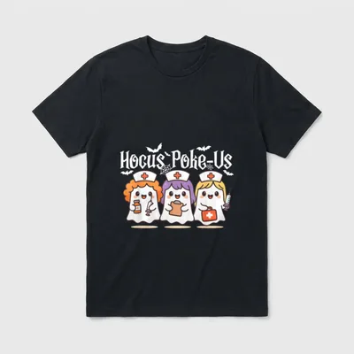 Spooky Halloween Nurse Costume T-Shirt – Classic T-Shirt in Black