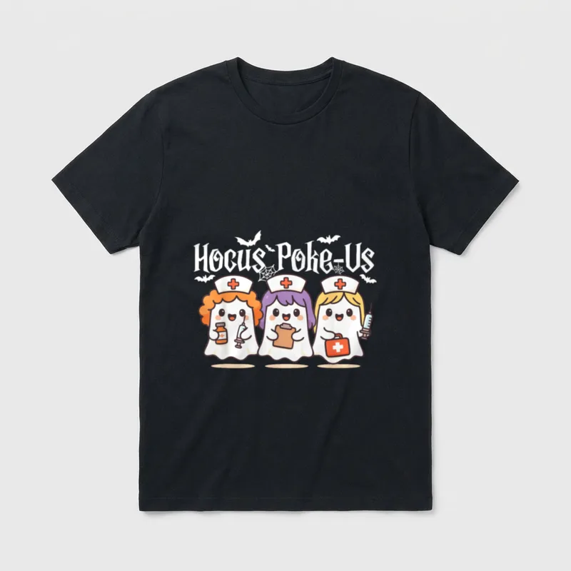 Spooky Halloween Nurse Costume T-Shirt – Classic T-Shirt in Black