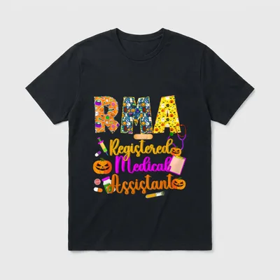 Halloween Rma Registered Medical Assistant Nurse T-Shirt – Classic T-Shirt in Black